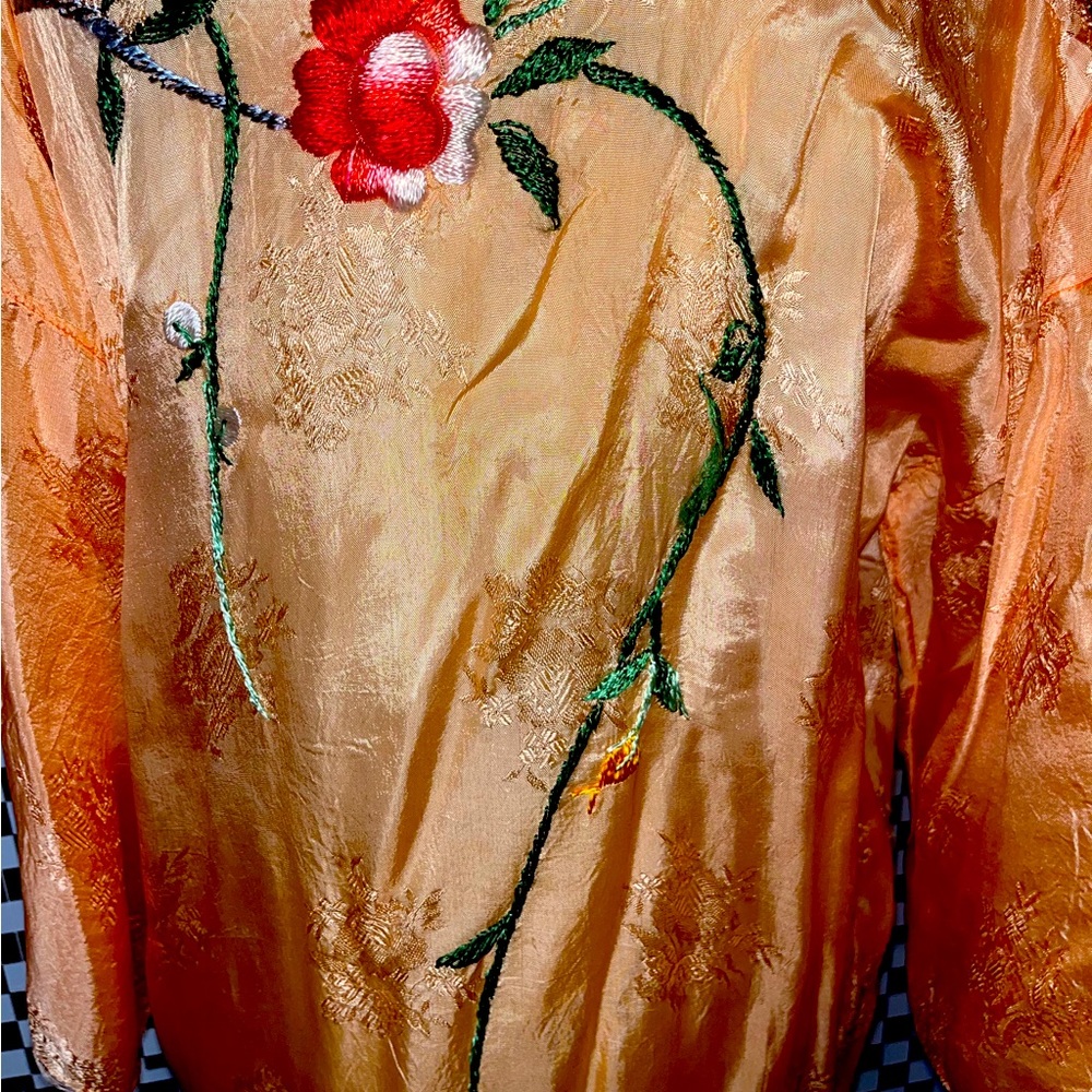 Vintage Hand embroidery Duster/ Robe
